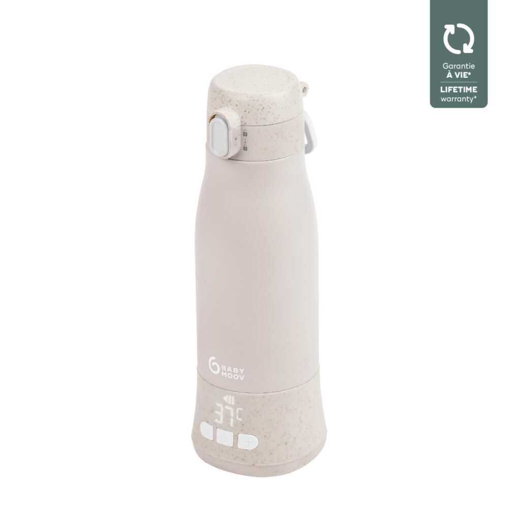 Babymoov beige draagbare en autonome flessenverwarmer