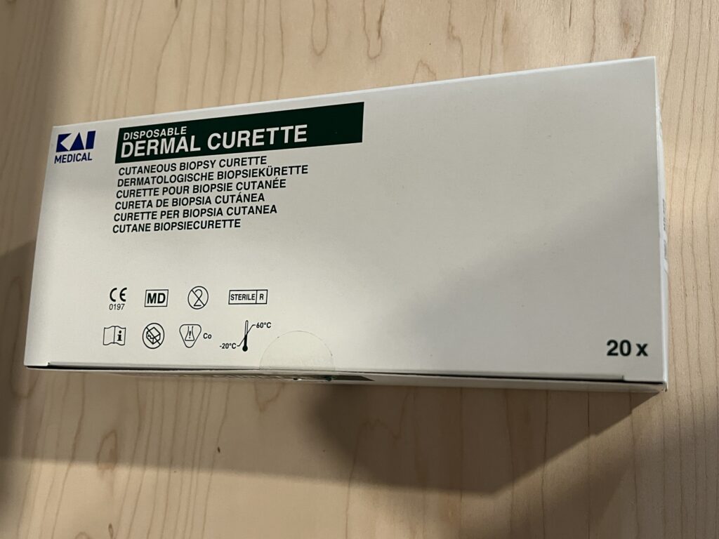 Huidcurette steriel 20st