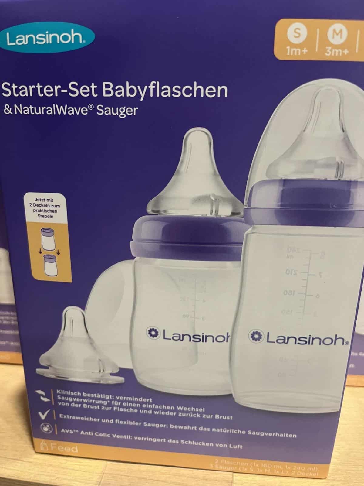 Lansinoh natural wave flesjes startersset