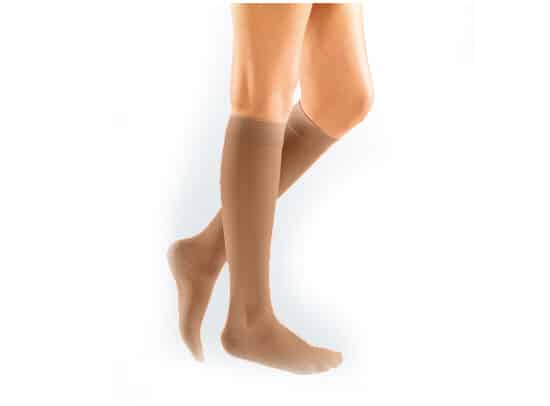 Medi elegance AD kniekous gesloten teen - klasse 1 - caramel -maat 1