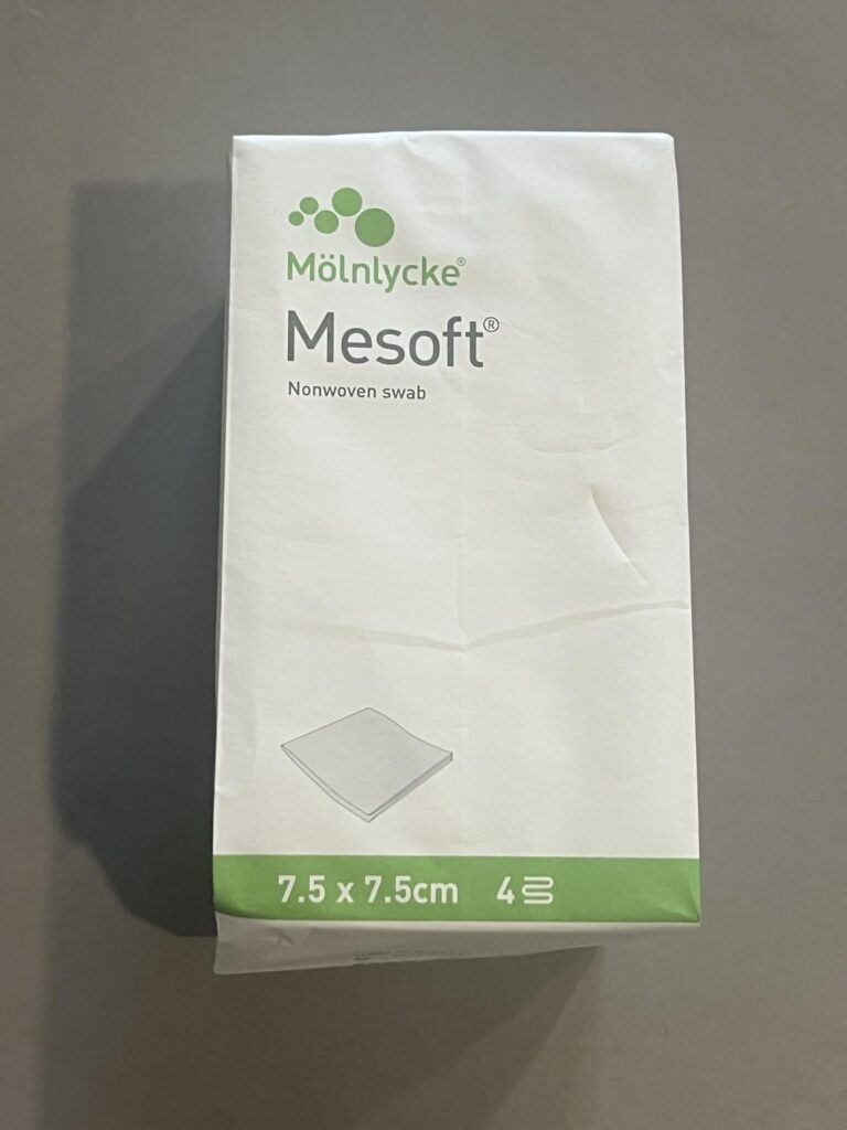 Mesoft kompressen niet-steriel 100st 7,5 x 7,5 cm