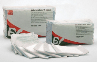 B&V nt-steriele absorberende kompressen 10x10cm 25st