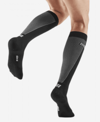 CEP Core Run ultralight socks tall men Black/Grey maat III