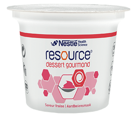Nestlé Resource dessert gourmand 4x125gr aardbei