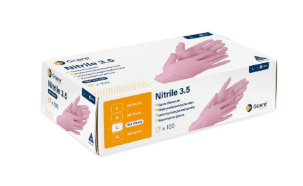 G-Care handschoenen nitril niet-steriel 100st roze S